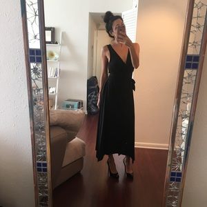 Bcbg max azria black wrap dress